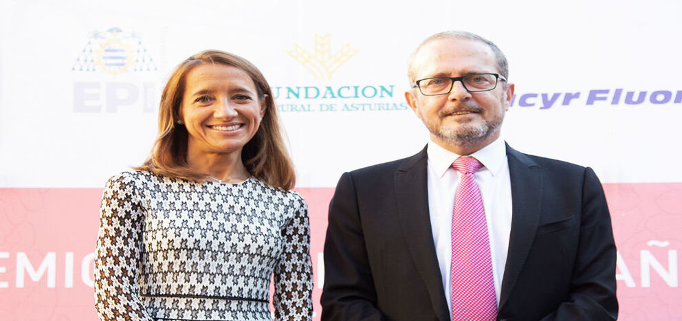 Lucia Garcia-Linares y Fernando Alonso Cuervo, Premiados Ingeniero del Ano en Asturias