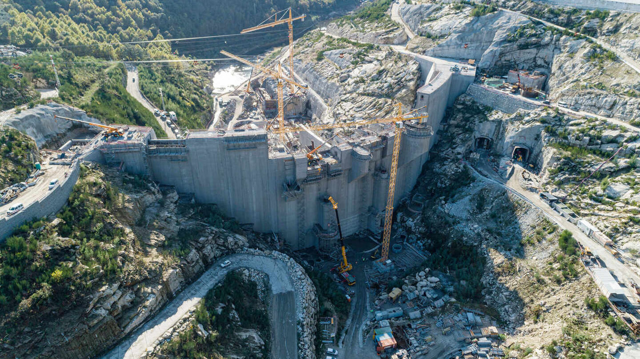 Presa del macromplejo hidroeléctrico Alto Tâmega, en Portugal, que desarrolla Iberdrola | Fotografía: IBERDROLA