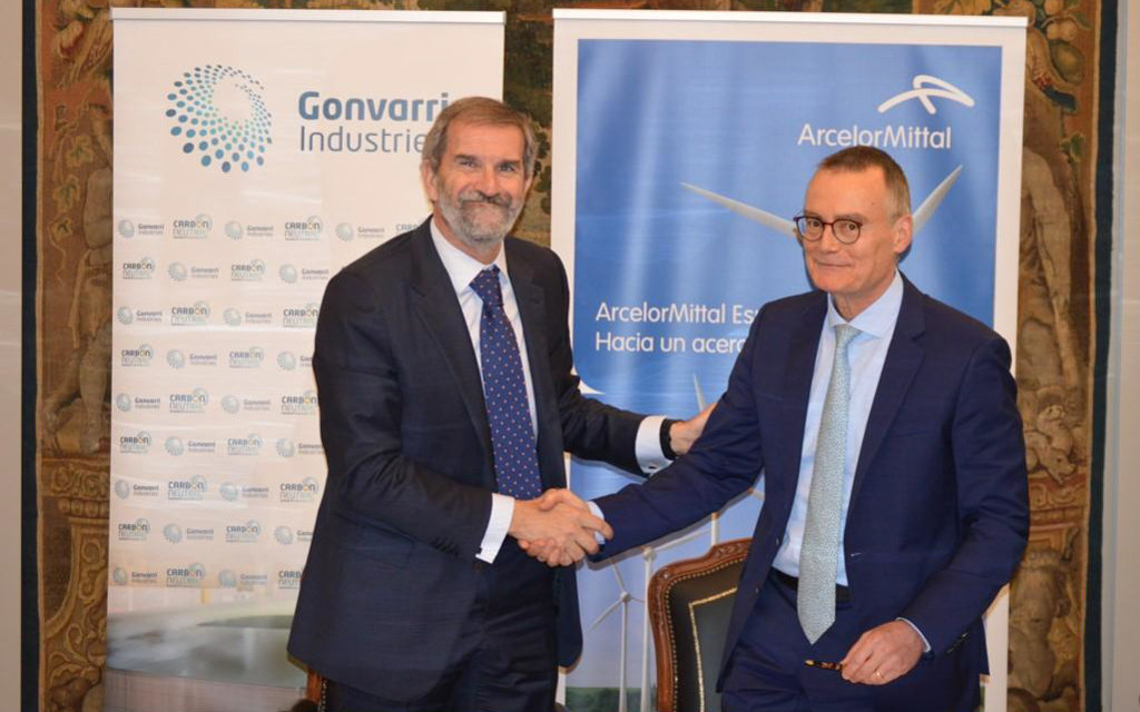 Jon Riberas, presidente ejecutivo de Gonvarri Industries, e Yves Koeberlé, CEO ArcelorMittal Europe 