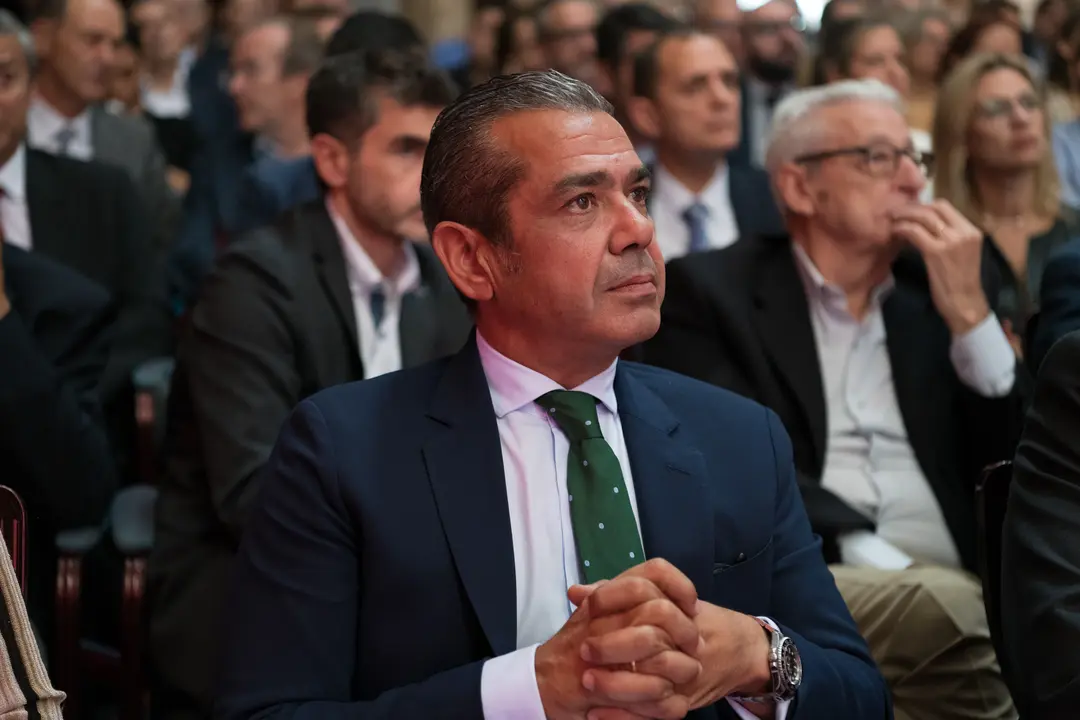 Sergio Martínez, CEO de Asturiana de Laminados (Aleastur), durante la entrega de los Premios Empresariales Principado de Asturias 2023 / Marta Martín