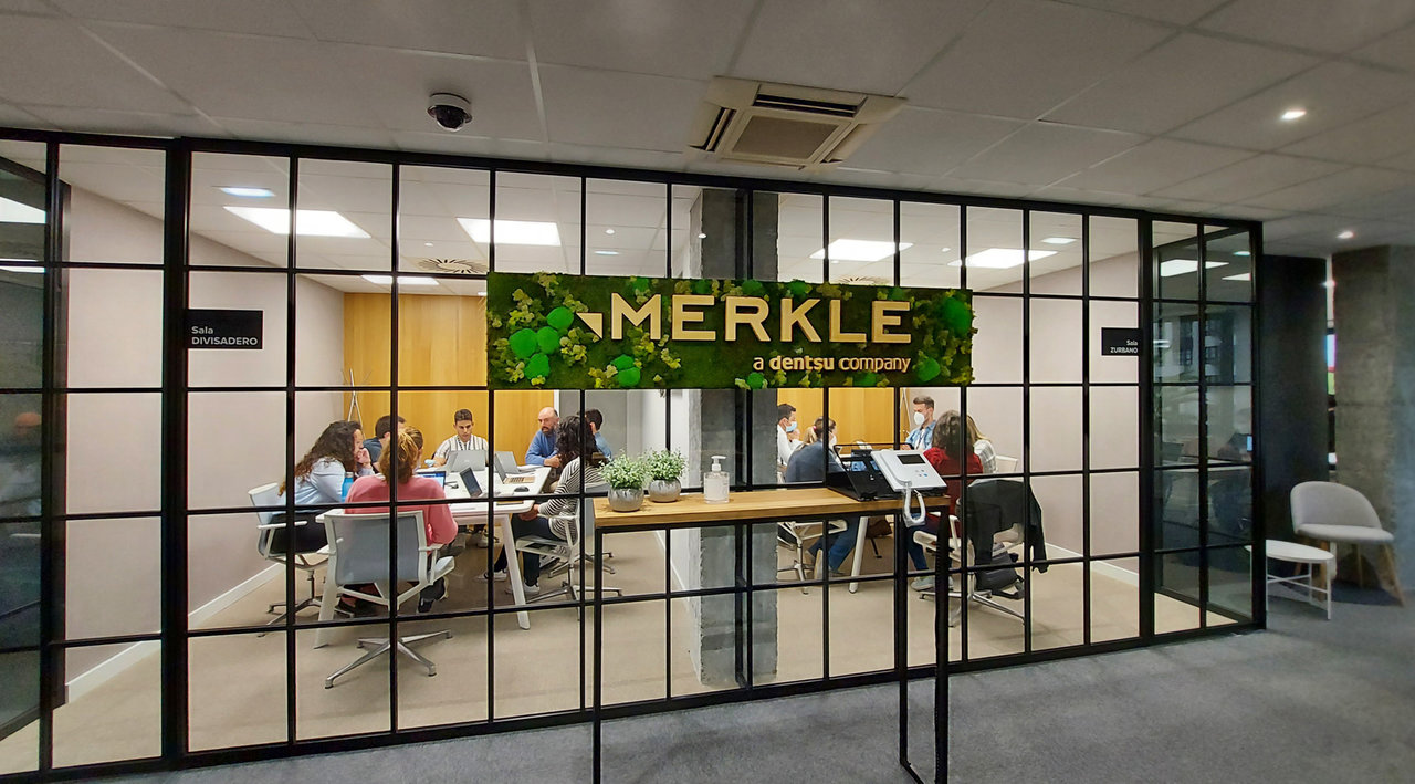 Una de las salas de las instalaciones de Merkle en Asturias / Cedida por Merkle
