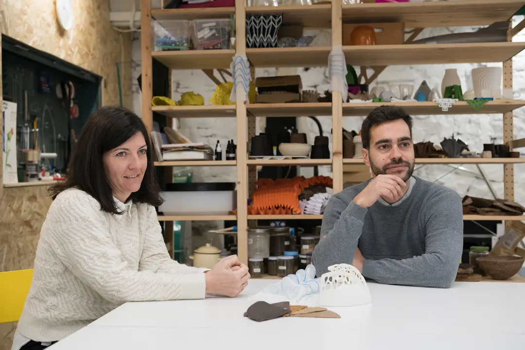 Marlén López y Manuel Persa, cofundadores del Laboratorio Biomimético / Marta Martín