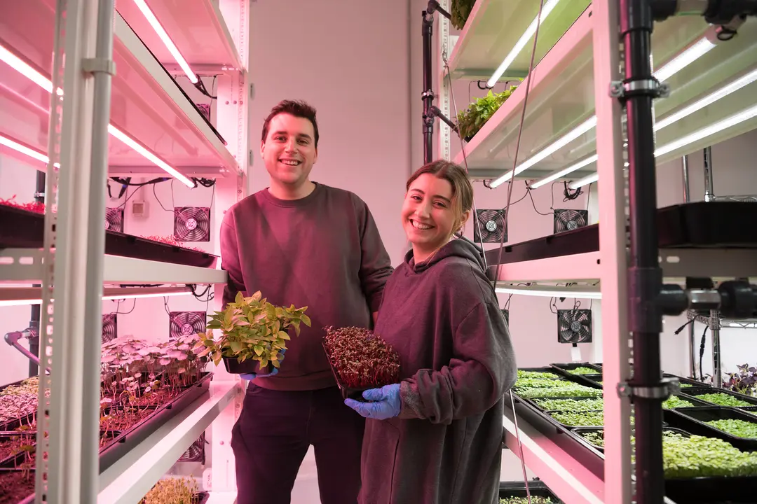 Javier Espina y Tesa Portillo, cofundadores de Cantábrica Agricultura Urbana / Marta Martín