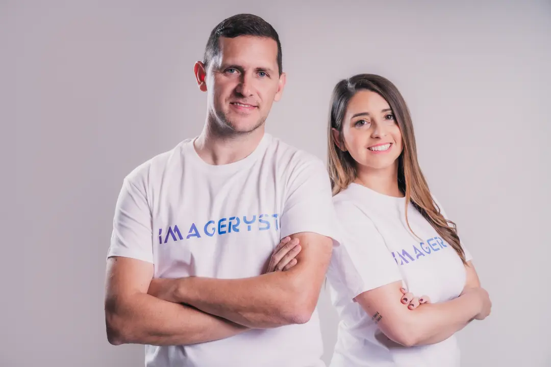 José Crespo, cofundador y CTO de Imageryst y Ángela del Carmen, cofundadora y CEO de Imageryst / Cedida