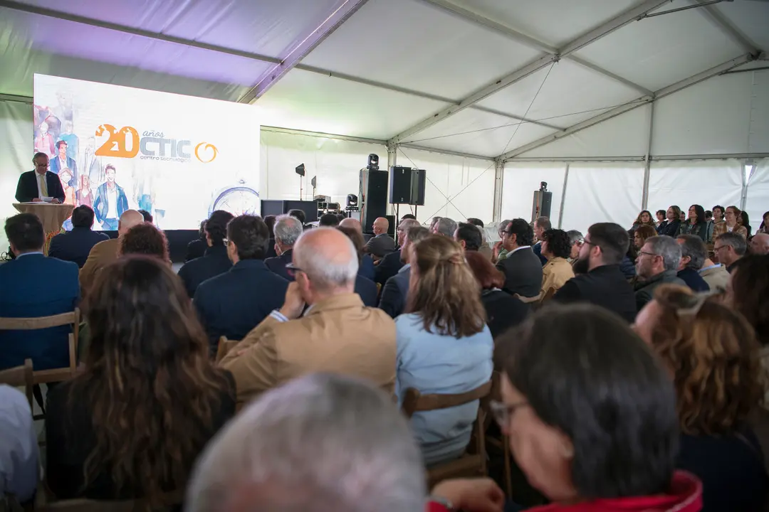 Roberto Paraja, presidente de CTIC, durante la celebración del aniversario por los 20 años del centro.