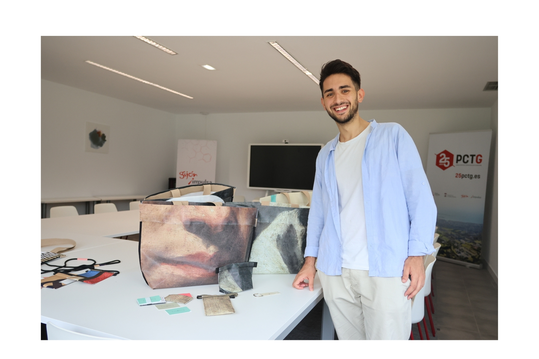 Davide Cascone, alumno italiano del M&aacute;ster en Ingenier&iacute;a de Gesti&oacute;n que present&oacute; una investigaci&oacute;n centrada en LON&BOC como caso real de dise&ntilde;o circular.