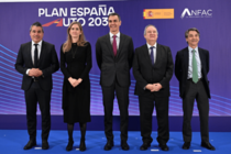 Pedro Sánchez durante la presentación del Plan España Auto 2030