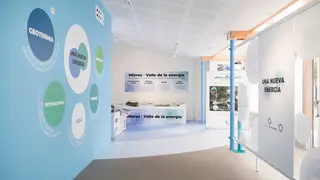 El stand de este año del Grupo Hunosa en la Feria Internacional de Muestras de Asturias | Marta Martín.