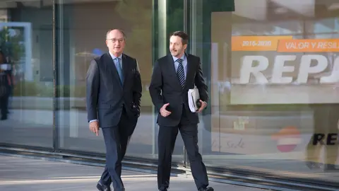 El presidente de Repsol, Antonio Brufar y el Consejero Delegado, Josu Jon Imaz.