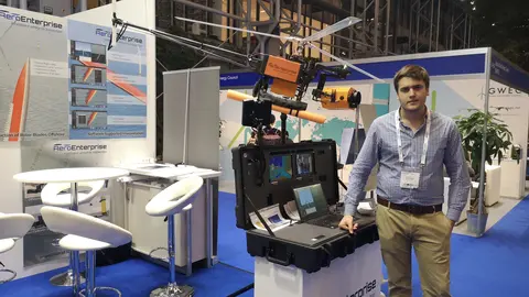 Javier Labrada en la Feria Wind Europe Offshore de Copenhague