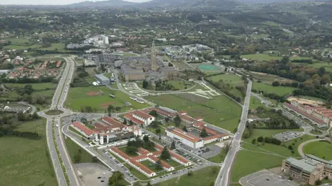 Vista aérea de la Milla del Conocimiento | Fotografía gijonimpulsa.es