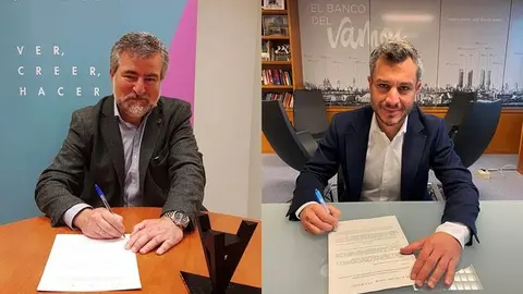 Luis Buznego, presidente de Innovasturias y Nacho Torre, director de Marketing y Estrategia Digital de Ibercaja