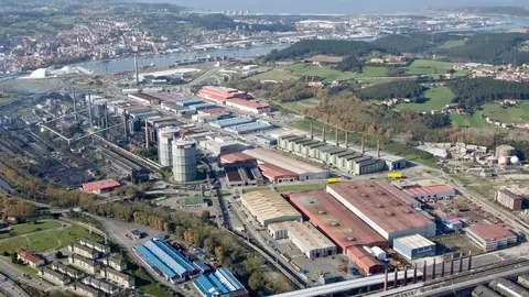 Vista aérea de Avilés