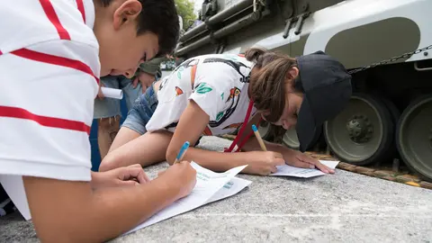 Participantes del taller 'Reporteros y reporteras por un día: a la caza de la innovación' / Marta Martín