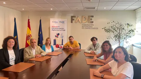 Parte del equipo de FADE que trabajará en los proyectos de su Oficina Acelera Pyme / Cedida