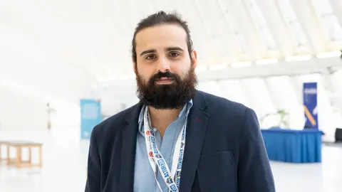 Pablo Nicolás Cuesta, Senior Security Engineer de Wise Security, durante la celebración de AsturCON.tech 2023 / CI