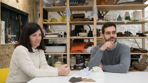 Marlén López y Manuel Persa, cofundadores del Laboratorio Biomimético / Marta Martín