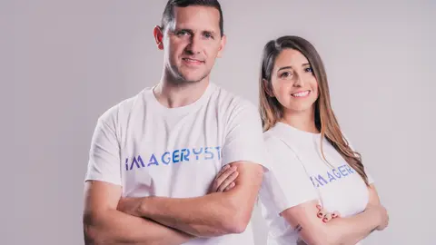 José Crespo, cofundador y CTO de Imageryst y Ángela del Carmen, cofundadora y CEO de Imageryst / Cedida