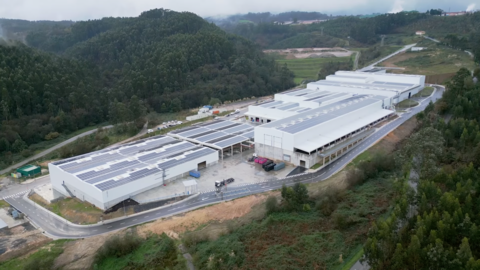Vista aérea de la planta de tratamiento de la fracción resto de Cogersa