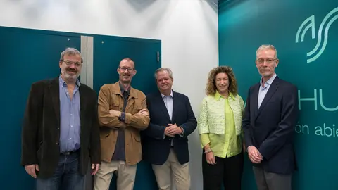 De izquierda a derecha: Juan Pablo Sanguinetti, experto en transformación organizacional y Country Manager de Whalecom (Perú y Argentina); Oscar Guirado Boguñá, Socio-Director de TeamEQ; Carlos Abad Marturet, CEO de Lennken Group (Mexico); Francesca Gabetti, fundadora y CEO de TeamEQ y Jesús García Hernández, COO TeamEQ / Marta Martín