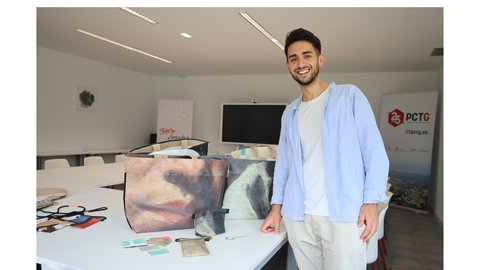 Davide Cascone, alumno italiano del M&aacute;ster en Ingenier&iacute;a de Gesti&oacute;n que present&oacute; una investigaci&oacute;n centrada en LON&BOC como caso real de dise&ntilde;o circular.