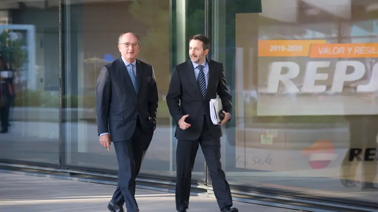 El presidente de Repsol, Antonio Brufar y el Consejero Delegado, Josu Jon Imaz.