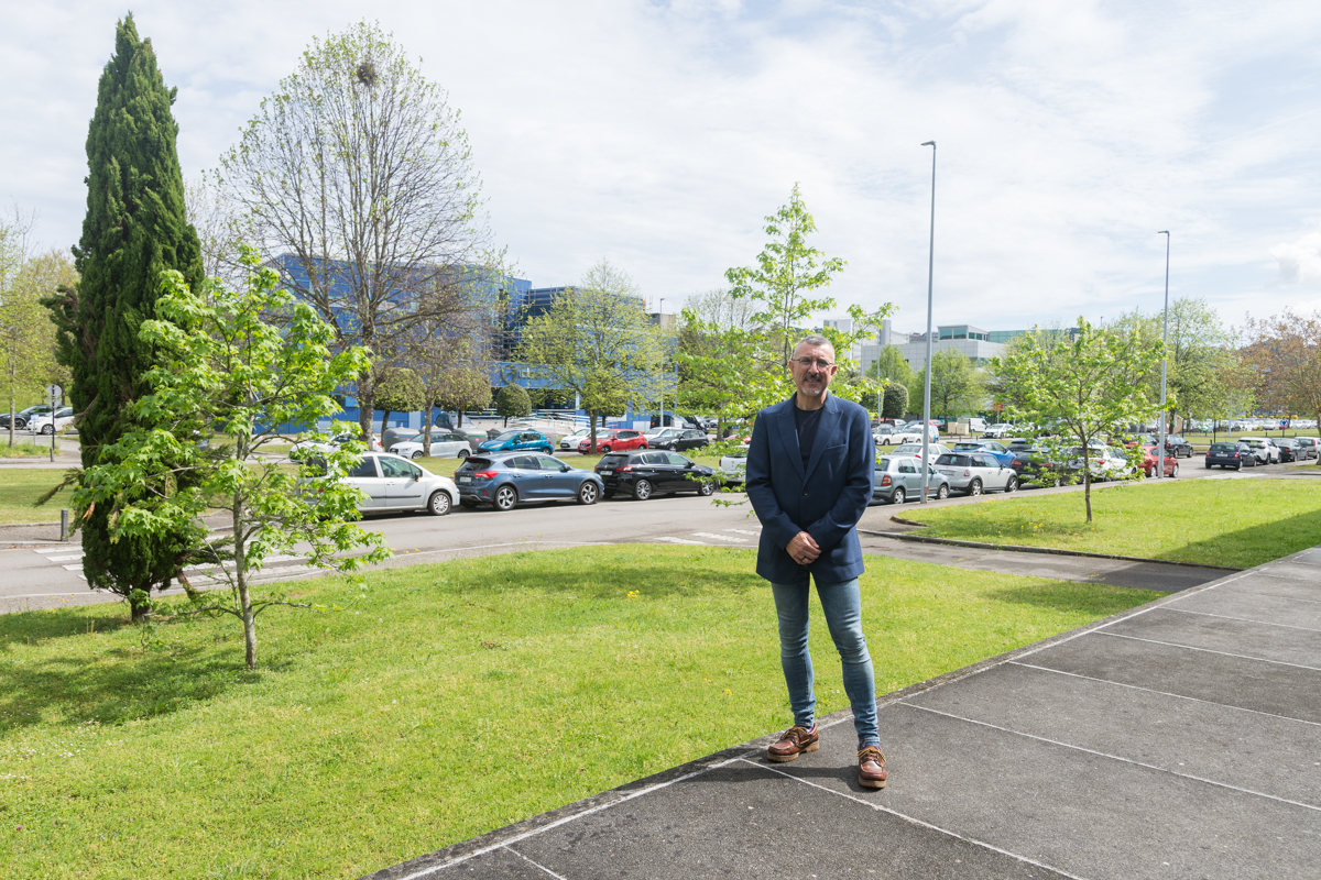 <p dir="ltr">José Carlos Fernández Sarasola, candidato a la alcaldía de Gijón por Ciudadanos, en el Parque Científico Tecnológico de Gijón / Marta Martín</p>
