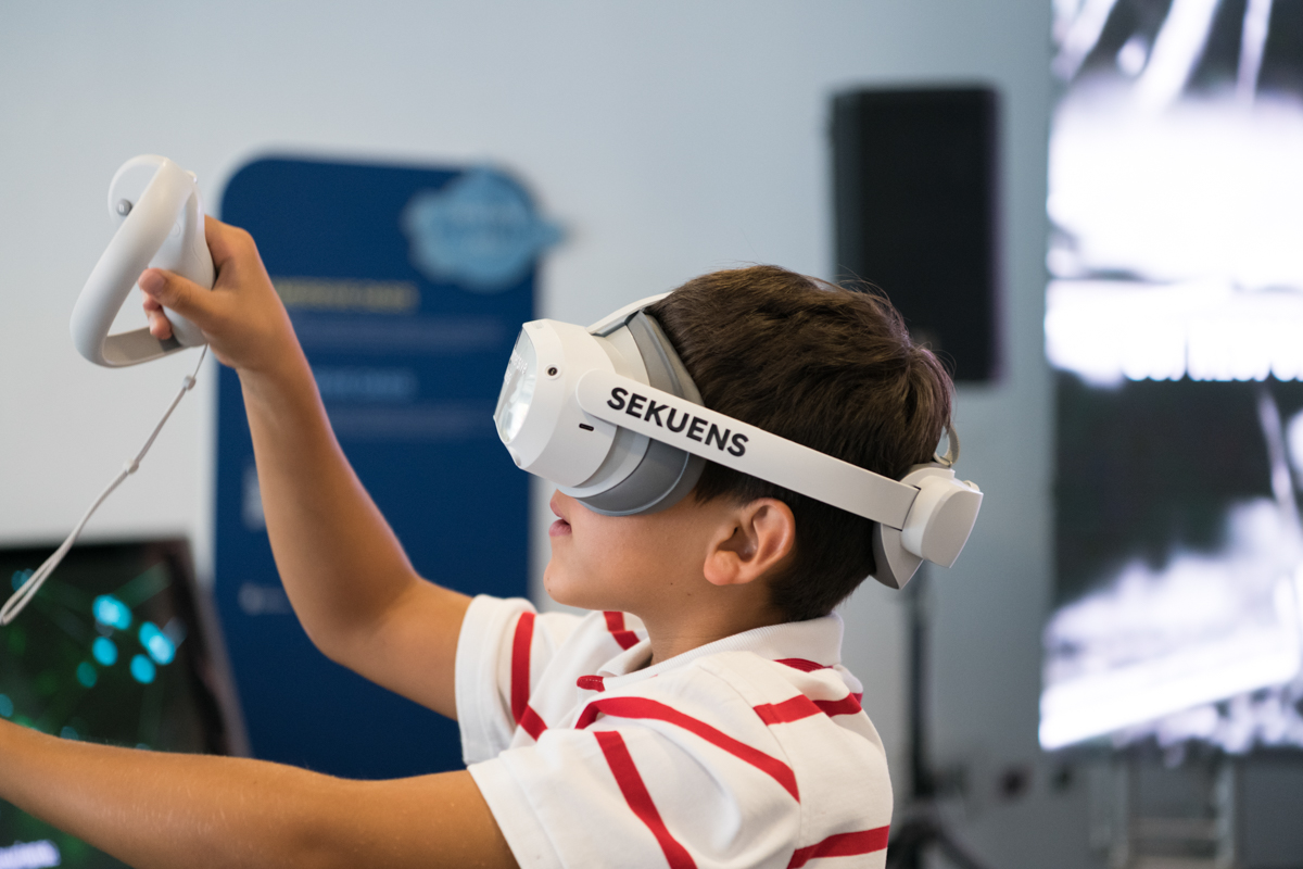 Hubo tiempo para probar las gafas de realidad virtual de la Agencia Sekuens / Marta Martín