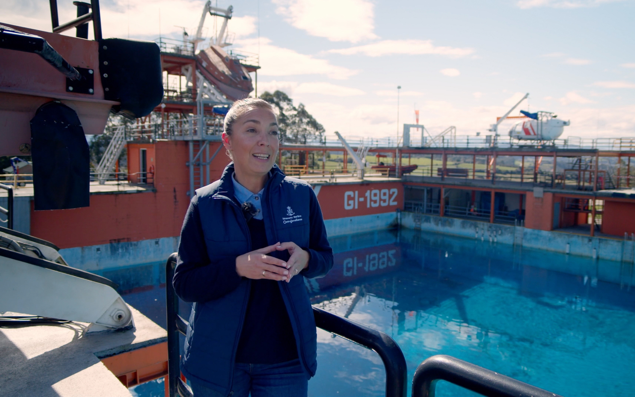 Tania Salgado, formadora del Centro de Formación en Seguridad Marítima Jovellanos.