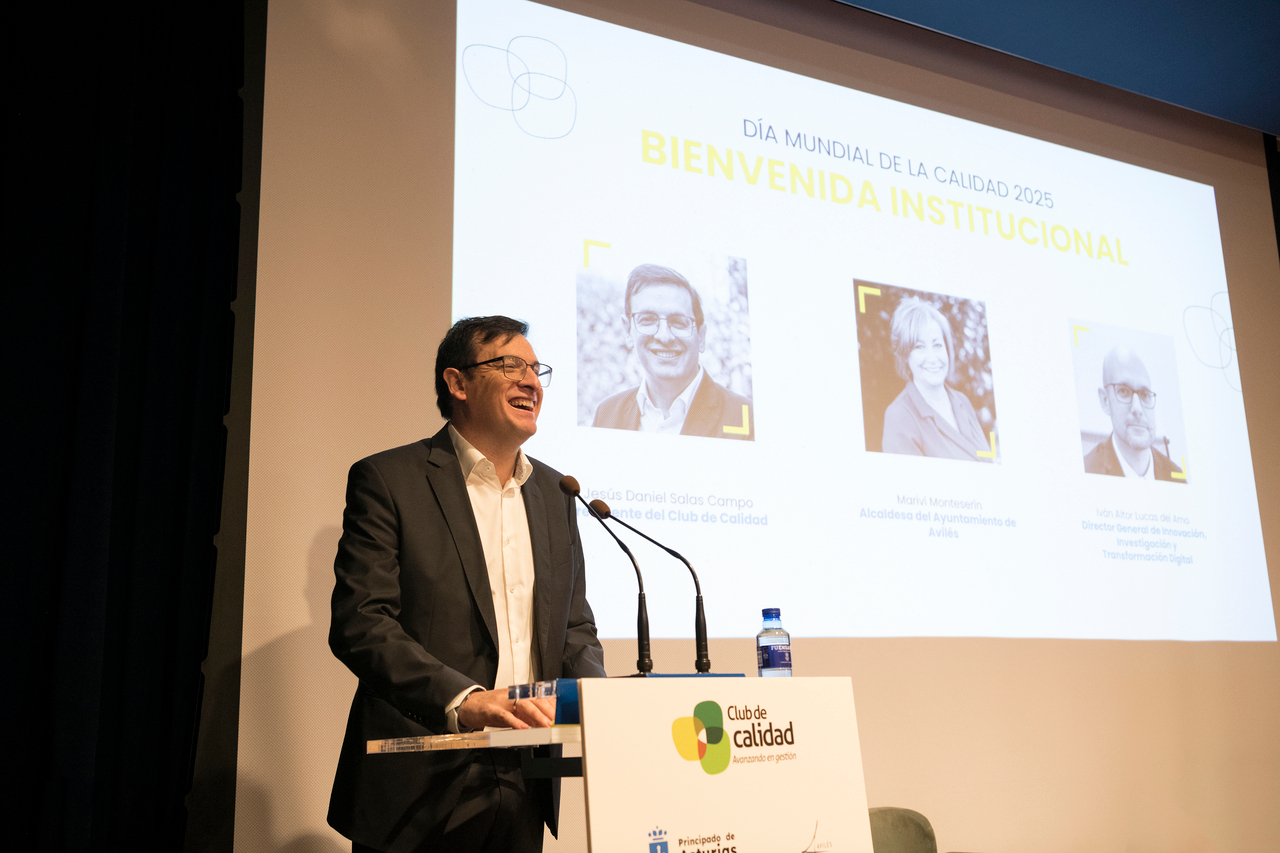 Jesús Daniel Salas, presidente del Club de Calidad de Asturias / Marta Martín