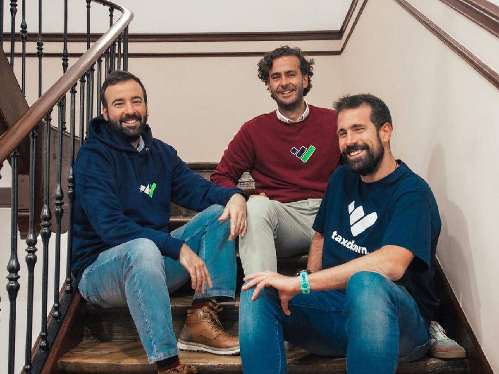 Navegador de imágenes
Joaquín Fernández, Álvaro Falcones y Enrique García, Fundadores TaxDown / Cedida